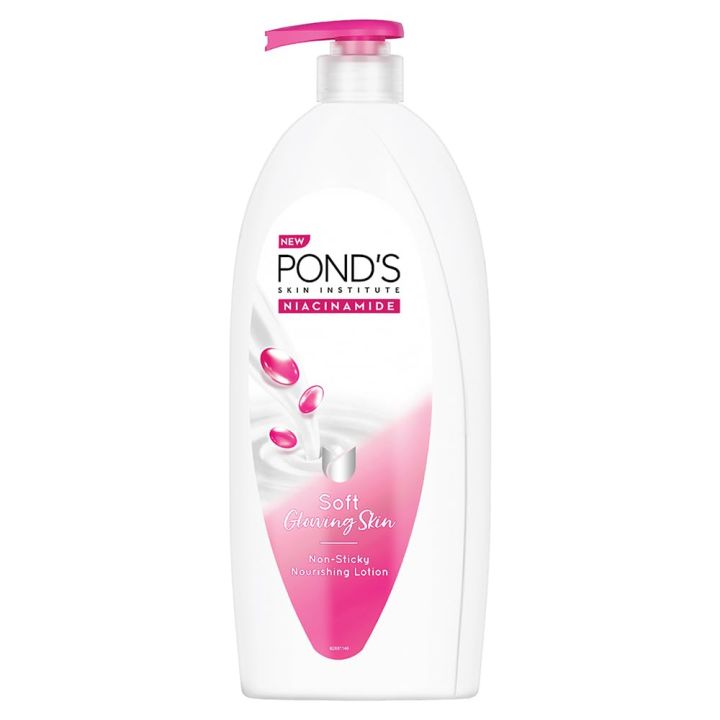 Ponds, Moisturizing Body Lotion, 600ml, for silky soft, smooth, radiant skin, with Niacinamide, 3X Moisturization, Lightweight, Non-Sticky, Quick Absorbing FROM INDIA (SAM)
