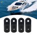 4x Boat Top Fitting Marine Hardware Eye End Cap Nylon Round Inside Eye End. 