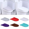 Soft Toilet Lid Cover Washable Solid Color Toilet Dust Cover Wear Resistant Stretch Toilet Seat Cover. 