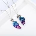2pcs/4 pcs BFF Necklaces Bracelets, Half Heart Matching Pendant Best Friends Fashion Chain Friendship Jewelry Set for Girl Lady. 