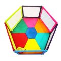 Baby Play Pen with Mattress 6 Panel Play pen Free 25 Balls Sturdy Frame 6 Panels 24" (H) x 36" (L) 5.25ft Play Area. 