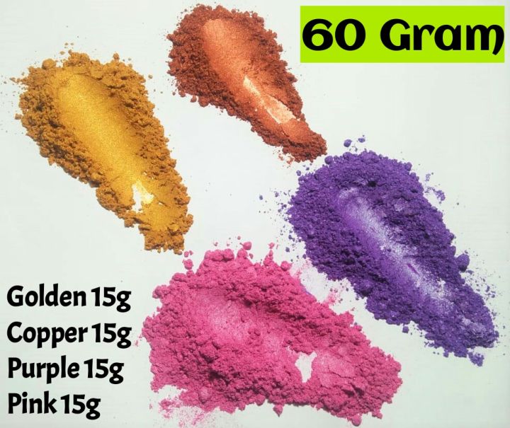 【Tento】4 PCS Epoxy resin color Epoxy resin pigment powder Mica pearl ...