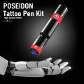 POSEIDON Tattoo Pen Set Tattoo Machine Kit Tattoo Pen Rotary Tattoo Machine with 40pcs Tattoo Cartridge , and Tattoo Inks Practice Skin Tattoo Kit Professional Tattoo Machine Tool for Body Art. 