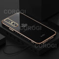 For Vivo V15 Pro Cover + Wrist Strap Fashion Shiny Maple leaf Plating Square Bumper Phone Case Soft TPU Silicone Shockproof Protective Back Cover. 