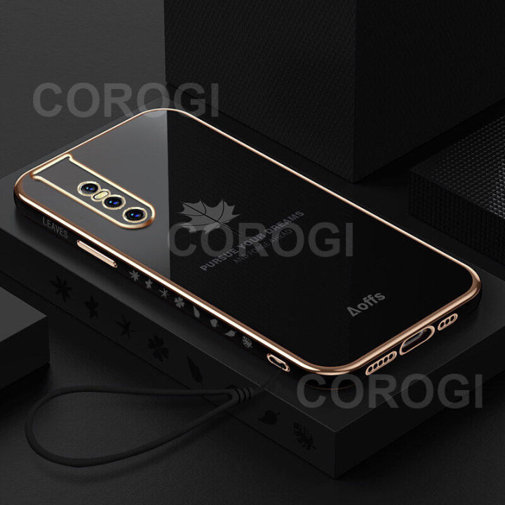 For%20Vivo%20V15%20Pro%20Cover%20+%20Wrist%20Strap%20Fashion%20Shiny%20Maple%20leaf%20Plating%20Square%20Bumper%20Phone%20Case%20Soft%20TPU%20Silicone%20Shockproof%20Protective%20Back%20Cover%20-%20Image%203