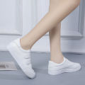 Women's shoes Korean fashion sneakers Velcro casual white shoes female students running shoes. 