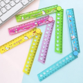 30cm foldable ruler with design and puzzle for kids. 