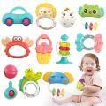 4/7 Pcs Rattle Baby Teething Toy Gift Pack - Handbell Baby Teether Set for 0m+ Infants Newborn Babies Toddlers Gift Set by ZinZen. 