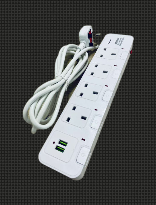 Extension%20Wire%20Cord%20With%204%20Ac%20Sockets%E2%80%8E%20&%202%20USB%20Ports%20(V4LH985-3M)%20-%20Image%202