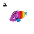 Plastic Fish Toy Colorful Wind-up Fish Toy for Babies Educational Tummy Time Fun Perfect Birthday Gift. 