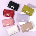 SeaGloca New Simple Korean Version Fashion Short Trifold Wallet for Woman. 