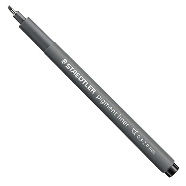 STAEDTLER® Pigment Liner 308 C2-9 Calligraphy - Permanent Black pen
