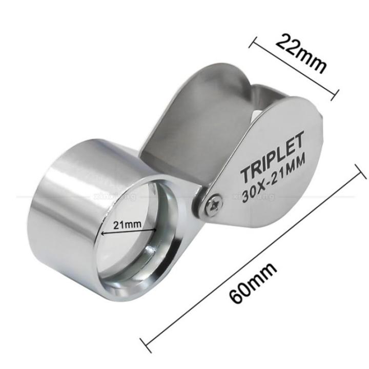 Jewelry%20Magnifying%20Glasses%2010x%2020x%2030x%20Pocket%20Folding%20Magnifier%20Mini%20Gemstone%20Loupe%20Lens%20Triplet%20Eye%20Glass%20Tool%20Reading%20Magnifier%20-%20Image%203