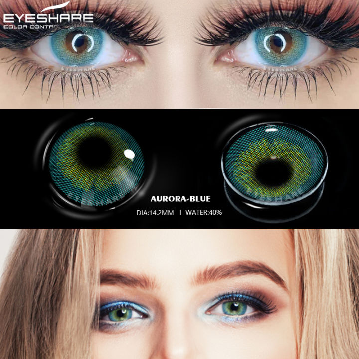 %E3%80%90HOT%E3%80%91%20EYESHARE%202Pcs%20Color%20Contact%20Lenses%20For%20Eyes%20Aurora%20Brown%20Green%20Colored%20Lense%20Yearly%20Beauty%20Makeup%20Cosmetic%20Grayeyes%20Contact%20Lens%20-%20Image%204
