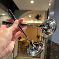 1PC Stainless Steel Spoon Long Handle Tablespoons Hot Pot Soup Ladle Ramen Noodles Scoop Kitchen Tableware Cooking Utensils Luolong. 