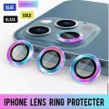 Lens Metal Ring Protector Glass For iPhone 11 12 13 Pro Max Camera Lens Film Tempered Glass Scratch Resistant Premium 3D Metal Full Cover Protection Blue Black Gold Luminous Color Rings Protection For Girls Boys New. 