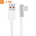 Laptop 0W data cable supports 12 fast charging data YPE-C USB T head 1.5m original Xiaomi 6A L-bend for Redmi K50E mobile phone. 