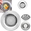 1/4Pcs Kitchen Sink Filter Stainless Steel Mesh Sink Strainer Filter Bathroom Sink Strainer Drain Hole Filter Trap Waste Screen. 
