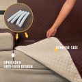 Couch Coat Convenient Reversible Sofa Cover Waterproof Sofa Cover Sofa Protector ( Large -92 inches ). 