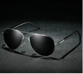 Classic Sunglasses 100% Original Polarized Men Driving Glasses Black Pilot Sun Glasses Brand Designer Male Retro Sunglasses. 