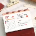 2023 Ins Solid Color Calendar Simple Desktop Calendar Daily Schedule Planner Office School Medium Small With Two Free Stickers. 