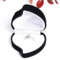 Double ring Jewelry box Elegant Heart-shaped Peach shape Ring box Flower design Velvet lining Flocking box for Gift giving Jewelry storage Engagement Wedding Retail display. 