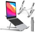 Laptop Stand, Adjustable Aluminum Laptop Computer Stand Tablet Stand, Ergonomic Foldable Portable Desktop Holder Compatible with 10-15.6 White. 