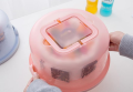 Portable Cake Storage Box Round Birthday Wedding Kitchen Baking Container Holder Cake Box Cupcake Dessert Fruit Storage Carrier|Bottles,Jars & Boxes. 
