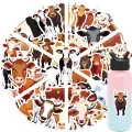 50pcs Cute Cow Cartoon Stickers Animals Cattle Graffiti Kids Toy Skateboard Phone Laptop Luggage Sticker Decals. 