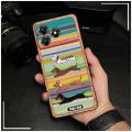 Durable Cute Phone Case For ZTE Blade A36 4G/Z2472 Shockproof Anti-knock Phone Pouch Graffiti Cartoon Full wrap Silicone. 