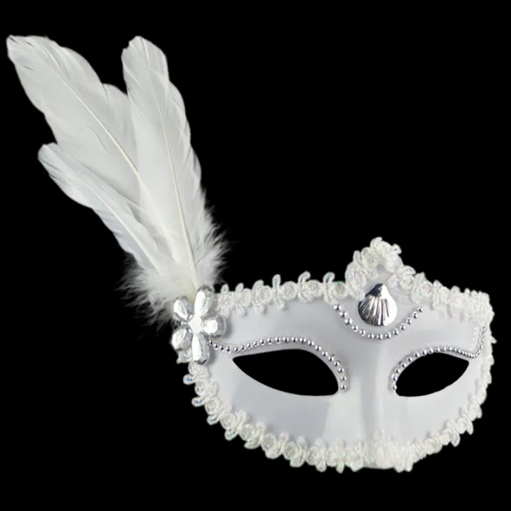Feather%20Pearl%20Mask%20Halloween%20Party%20Masquerade%20White%20Black%20Eye%20Masks%20Women%20Night%20Club%20Shows%20Dance%20Role%20Playing%20Prop%20Decorations%20-%20Image%206