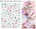 Miniso Kuromi Hello Kitty Nail Art Stickers Nail Decoration Animation Pokémon Barbie Princess 3D Nail Stickers Sliders For Nails. 