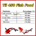 Til 450 Fish Food 4.5mm High Protein Floating Fish Feed 250g 500g 1kg Aquarium Fish Tank Pond. 