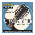 Alice A2012 Stainless Steel Coated Copper Alloy 12-String Acoustic Guitar Strings. 