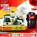 National Low gas, 2 burner portable infrared gas stove with free gift. 