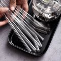 straw 200*8mm Clear Glass Straws for Smoothies Cocktails Drinking Straws Healthy Reusable Eco Friendly Straws Drinkware AccessoryParty Supplies. 