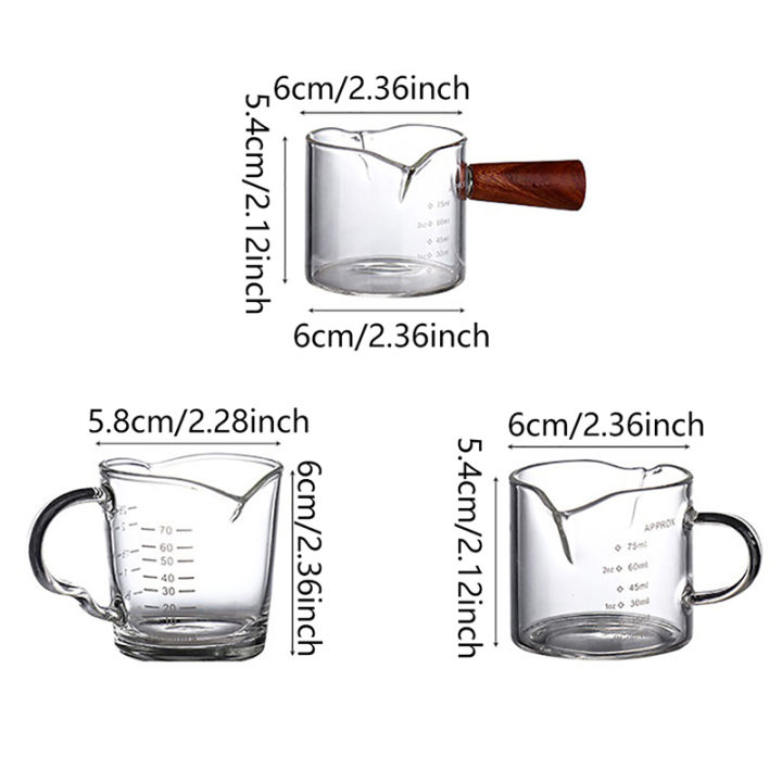 70/75ml%20Espresso%20Glass%20Double%20Spout%20Glass%20Measuring%20Cup%20Heat-Resistant%20Handle%20Clear%20Scale%20Milk%20Coffee%20Measure%20Jug%20-%20Image%202
