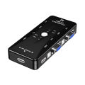 4 Port Vga Kvm Video Switch 1080p Usb2.0 Vga Splitter Mouse Keyboard Printer Switcher Box Adapter 2 In 1 Out Kvm Switch. 
