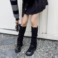 Y2K Harajuku Style Japanese Lolita Leg Warmers Women Ankle Warmer Girls Gothic Long Socks Thin Knitted Cosplay Heap Heap Socks. 