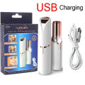 USB Rechargeable Facial Trimmer 18k Gold Plated Frt Finishing Touch Flawlbss or Flawless Hair Remover Machine. 