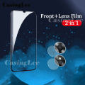 (2 Pieces) Honor X5 Plus Screen Protector Tempered Glass + Camera Lens Protector Glass. 