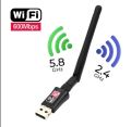 600Mbps 802.IIN Network Card Wireless wifi receiver wifi dongle Dual Band 2.4/5Ghz AC 600Mbps WiFi Adapter With Antenna. 