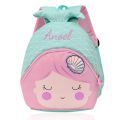 Personalised Embroidered Cute Animal Cartoon Backpack School Bag Backpack with reins Mermaid Backpacks Baby Children's BackpackBasketball. 