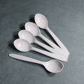 Five Star Melamine Set Of 5 Medium Curry Spoons White   Food Grade Certified, Microwave Heatable, Dishwasher Safe, BPA Free. 
