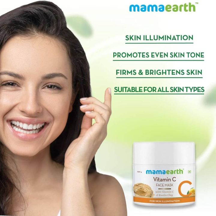 MamaEarth%20Vitamin%20C%20Face%20Mask%20With%20Vitamin%20C%20and%20Kaolin%20Clay%20for%20Skin%20Illumination%20-%20100%20g%20-%20Image%202