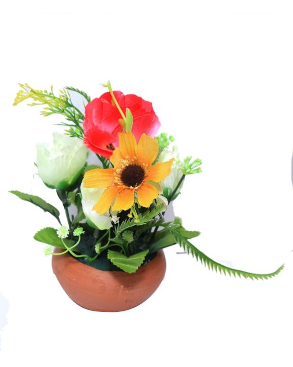 Flowers With Vase - Small - Multi
