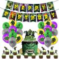 Super Hero Birthday Party Decoration The Avengers Balloon Spiderman Iron Man Hulk Party Supplies Tableware Banner Backdrop. 