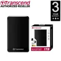 Original Transcend 1TB StoreJet 25A3 External Hard Drive (USB 3.1) - 3 Years International Brand Warranty. 