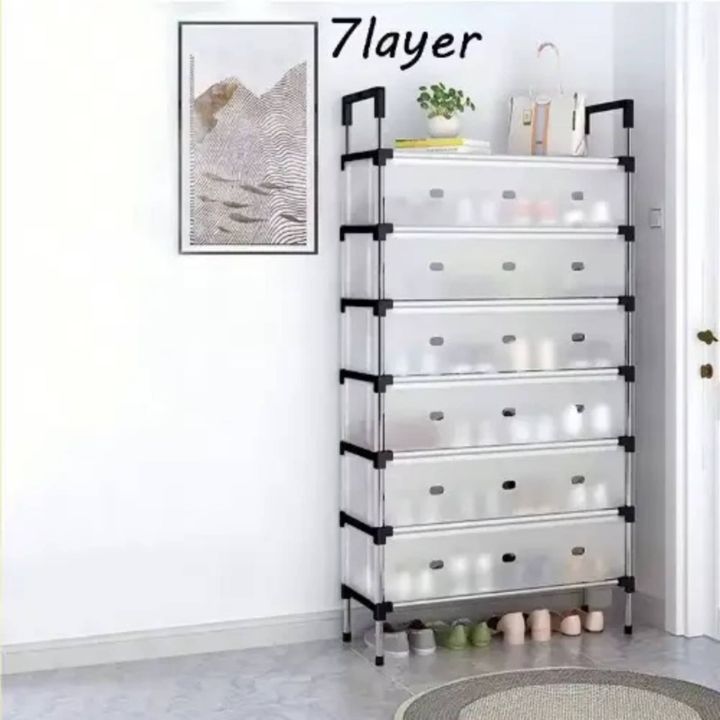 Plastic%204%20Tier%20Shoe%20Rack%20%7C%20Multipurpose%20Shoe%20Organizer%20Stand%20%7C%20Durable%20Space%20Saving%20Storage%20-%20Image%205
