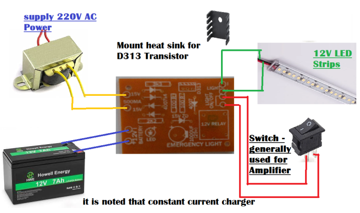 12V%20emergency%20light%20circuit%20using%20D313%20and%20Charge%20Controller%20of%20SLA%20Lead%20Acid%20Battery%20PCB%20Board%20Only%20Production%20Diy%20Kit%20-%20Image%204